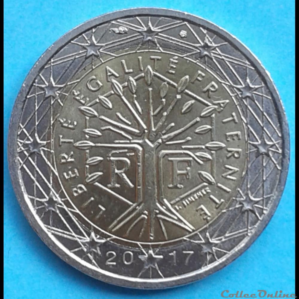 monnaie france 2017 2 euros