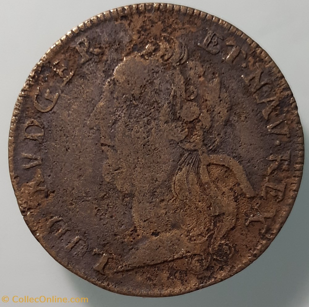 1744 - Jeton louis XV monnaies paranumismatique jetons poids 1744 jeton louis xv