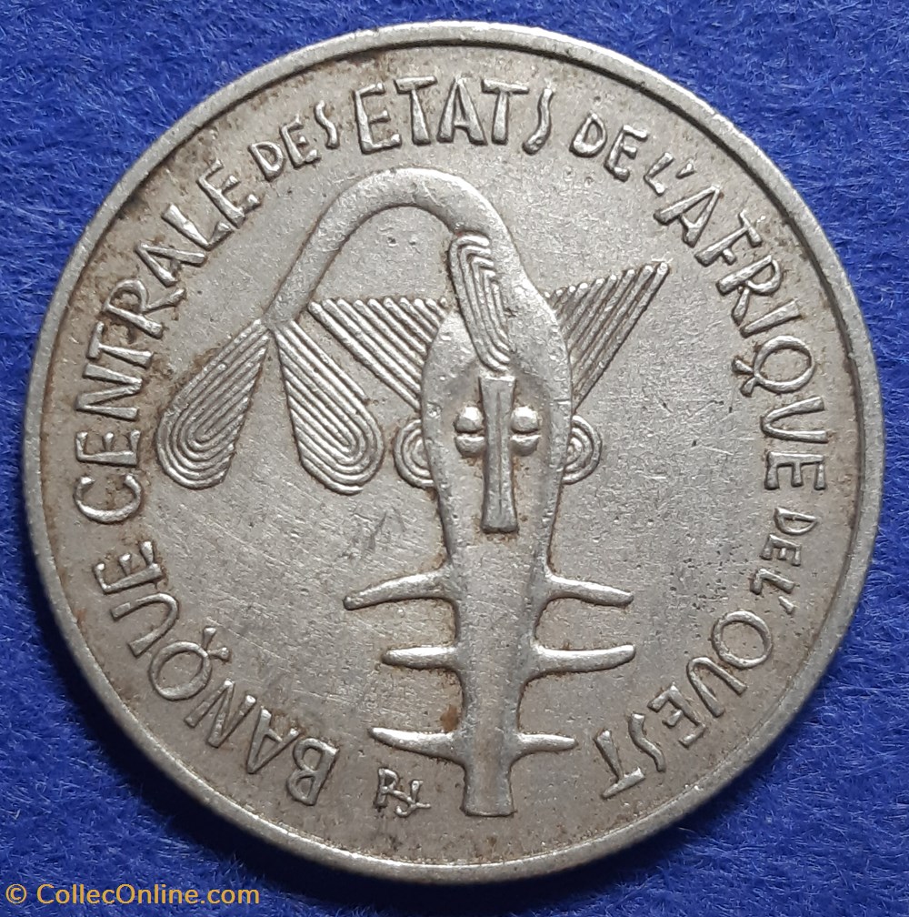 États Afrique de l'Ouest - 100 francs 1969 monnaies monde l etats afrique de ouest 100 francs 1969