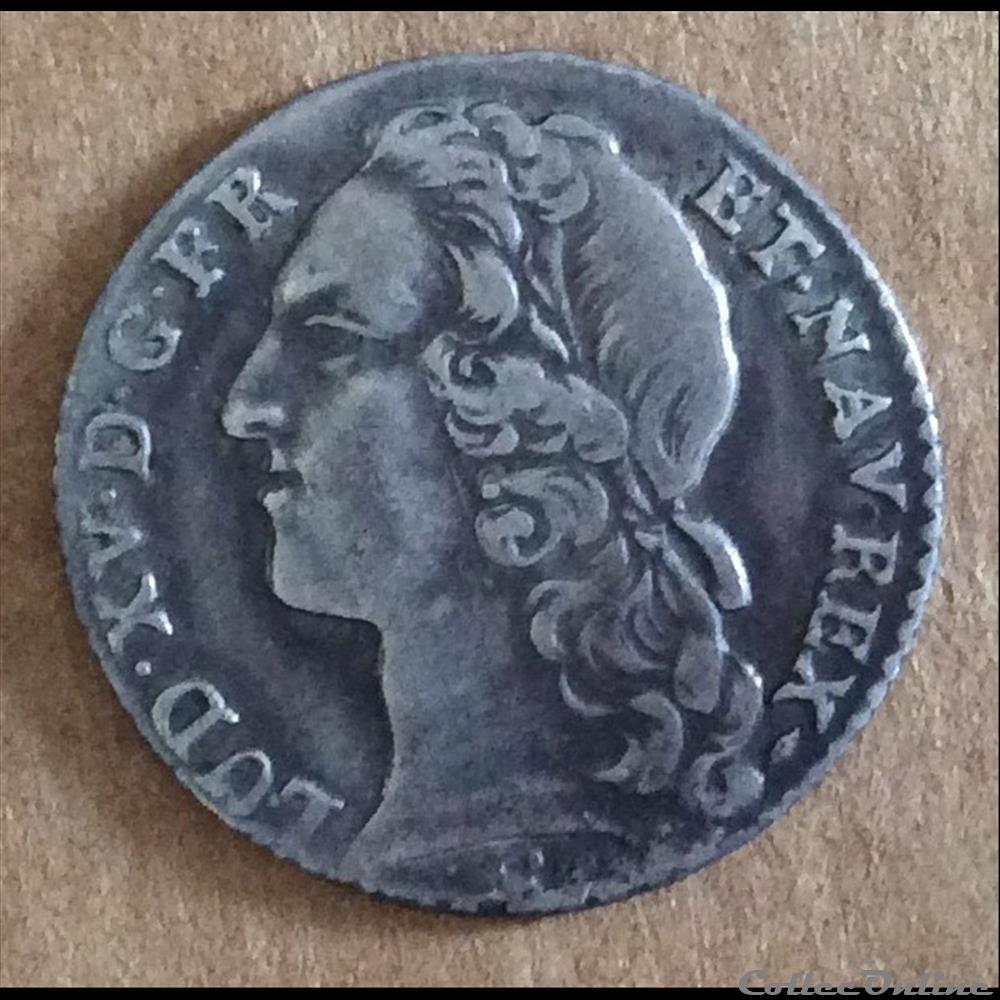 1741 - 1/10ème d'écu au bandeau monnaies europe medievale france royales 1741 1 10eme ecu au bandeau