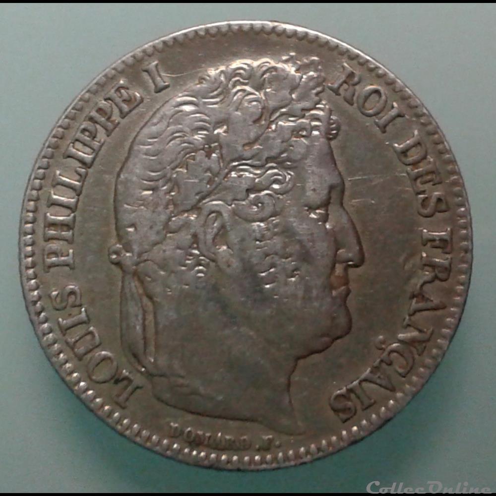 1840 - 1 franc 2 monnaies monde france 1840 1 franc