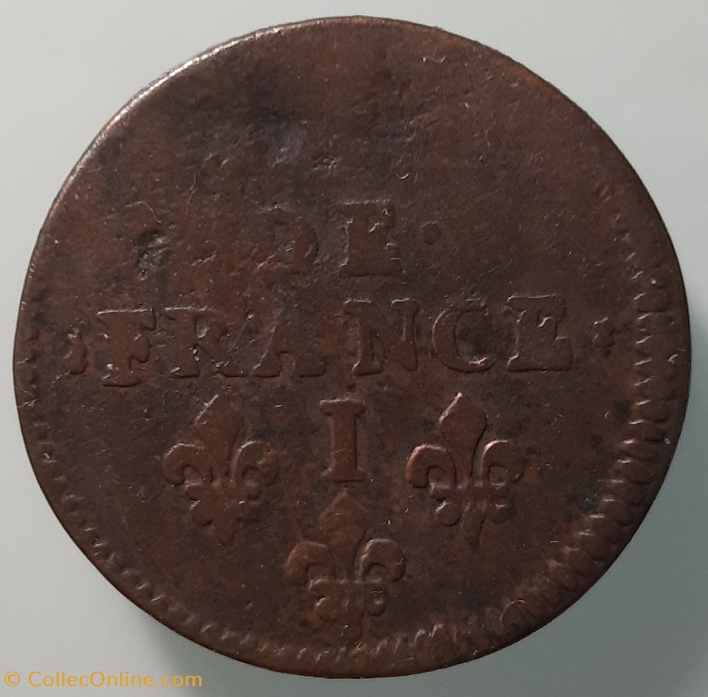 1657 I - Liard de France monnaies monde 1657 i liard de france