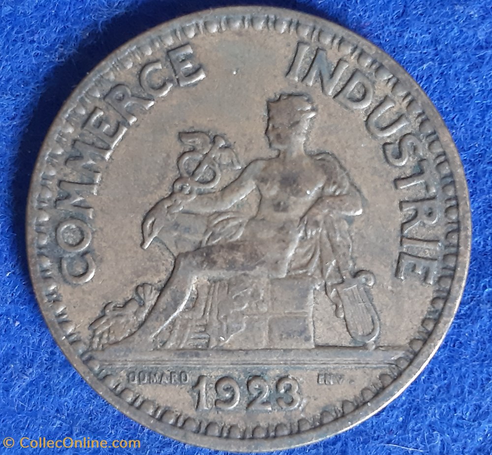 1923 - 2 francs monnaies monde france 1923 2 francs