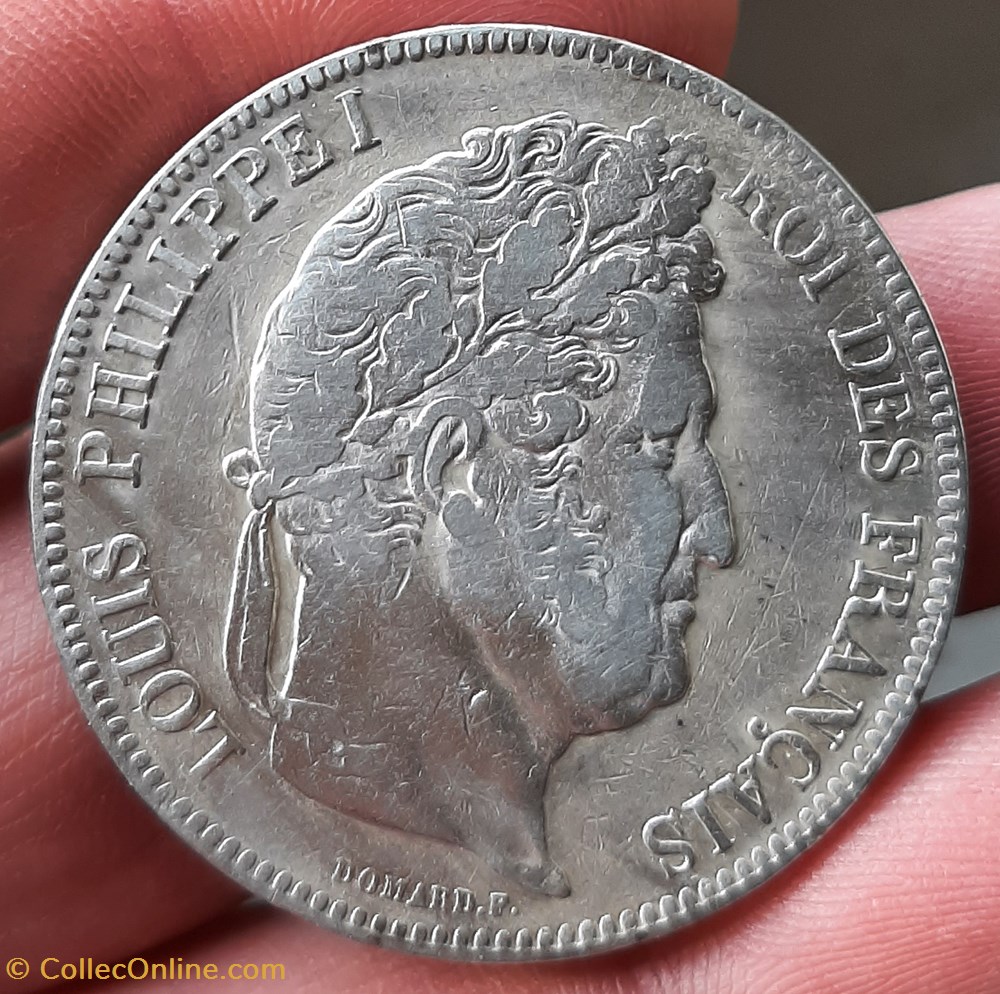 1842 BB - 5 francs Louis Philippe Ier 2 monnaies france modernes 1842 bb 5 francs louis philippe ier