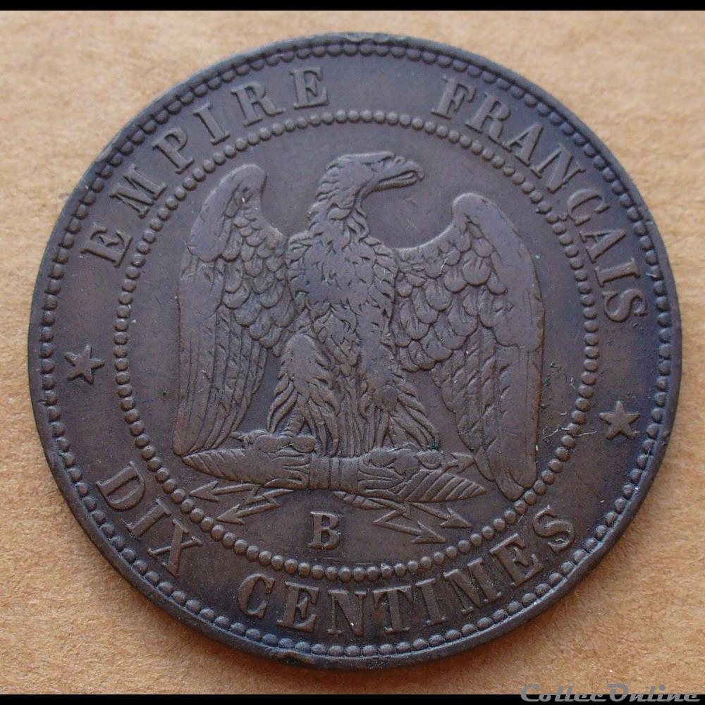 monnaies monde france 1855 10 centimes ancre