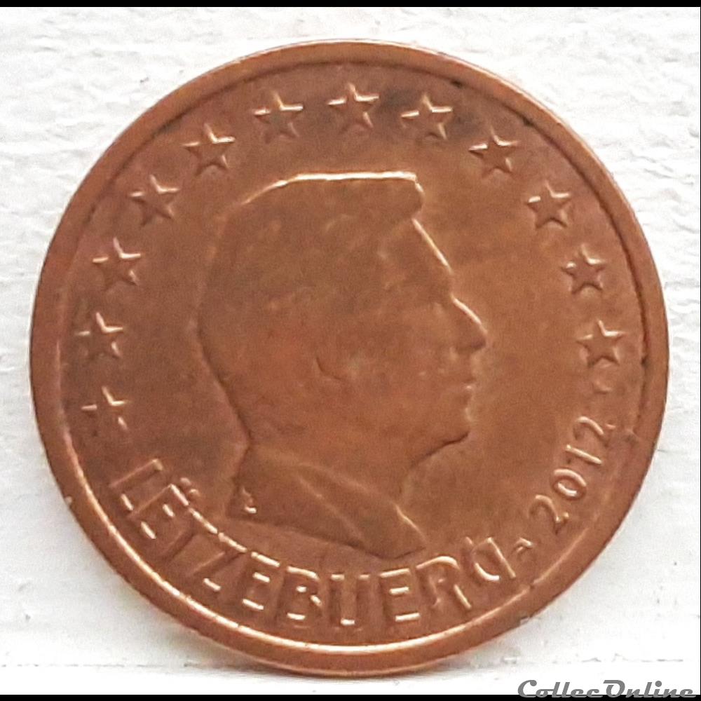 Luxembourg - 2012 - 2 cents monnaie euro a luxembourg 2012 2 cents