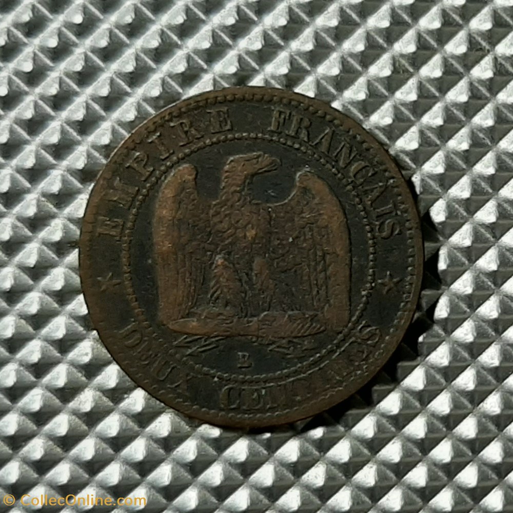 1857 B - 2 centimes monnaie france a moderne 1857 b 2 centimes