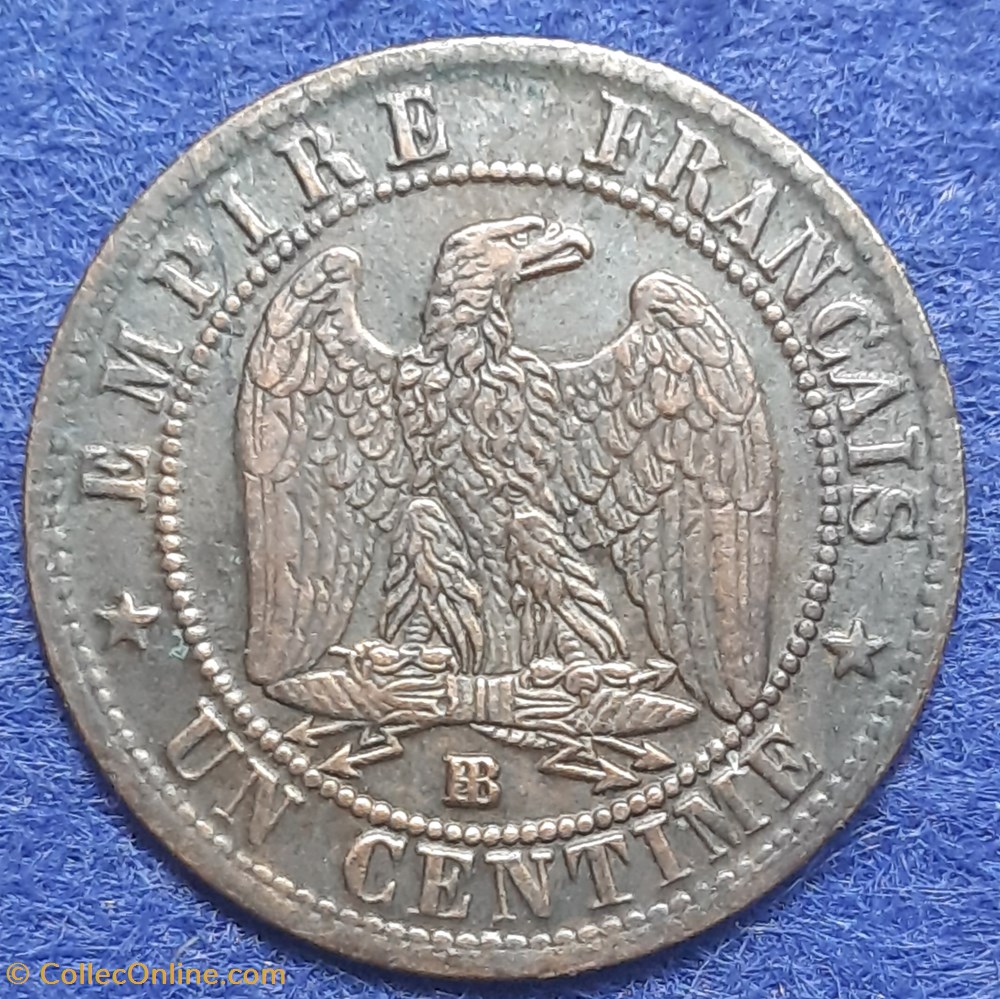 1862 BB - 1 centime monnaies monde france 1862 bb 1 centime