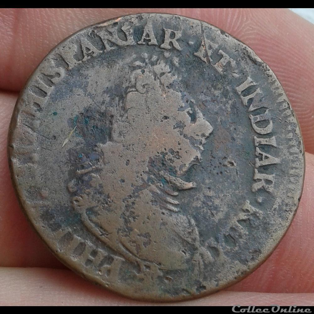 monnaies monde espagne pays bas espagnols double liard 1709