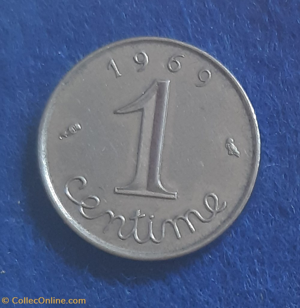 1969 - 1 centime monnaies monde france 1969 1 centime