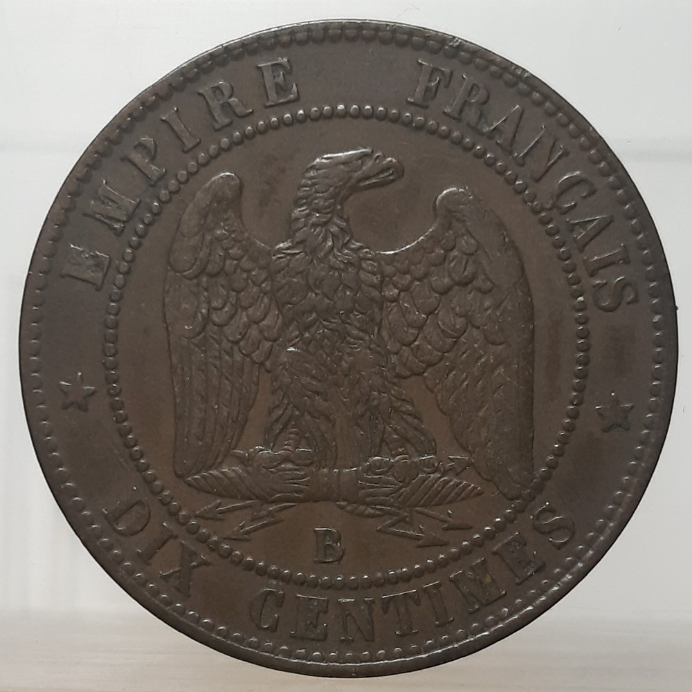 1855 - 10 centimes - chien monnaies monde france 1855 10 centimes chien