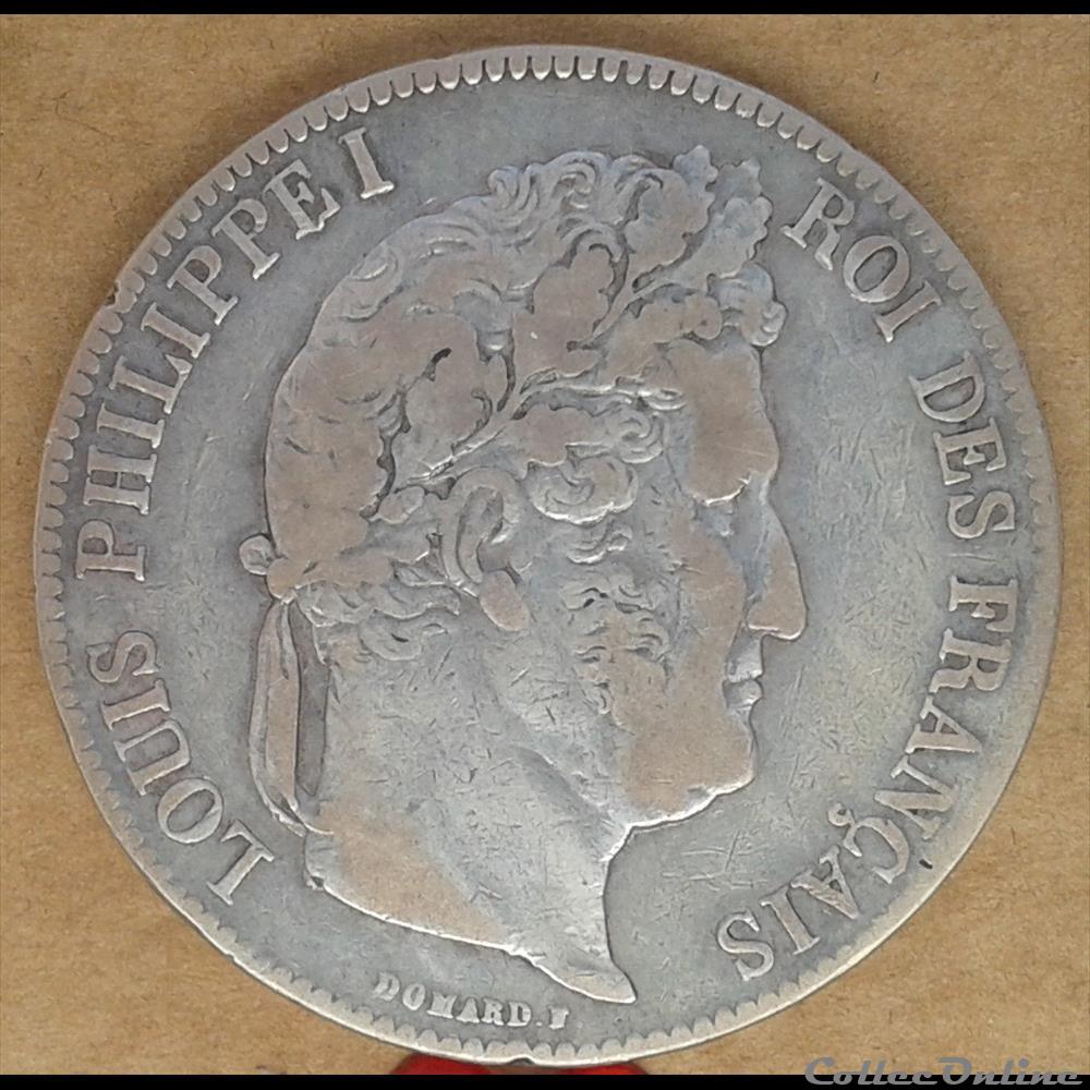 1838 - 5 francs monnaies monde france 1838 5 francs