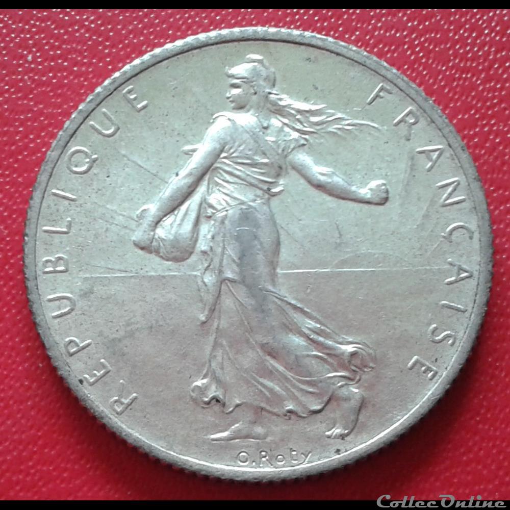 1917 - 2 francs monnaies monde france 1917 2 francs