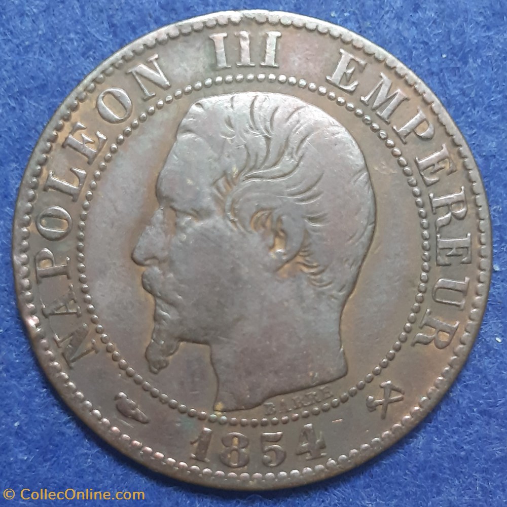 1854 B - 5 centimes monnaies monde france 1854 b 5 centimes
