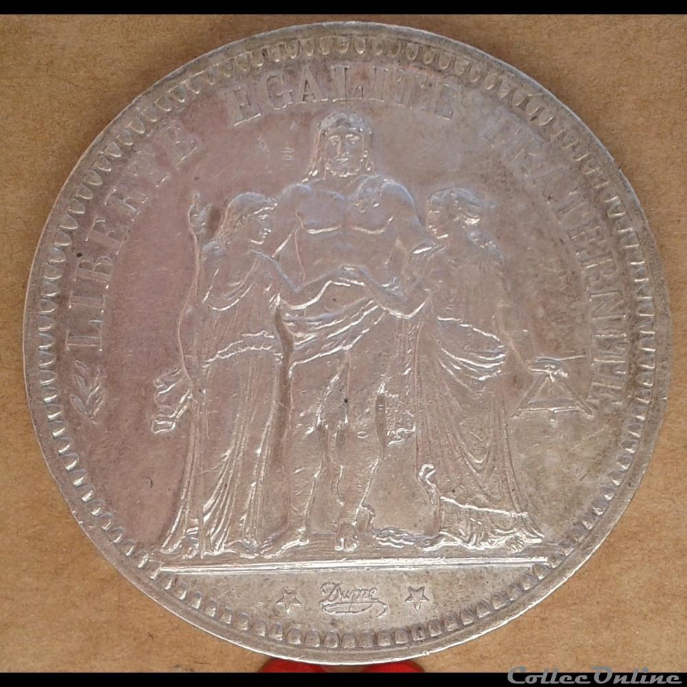 1873 A - 5 Francs monnaies france 1873 a 5 francs