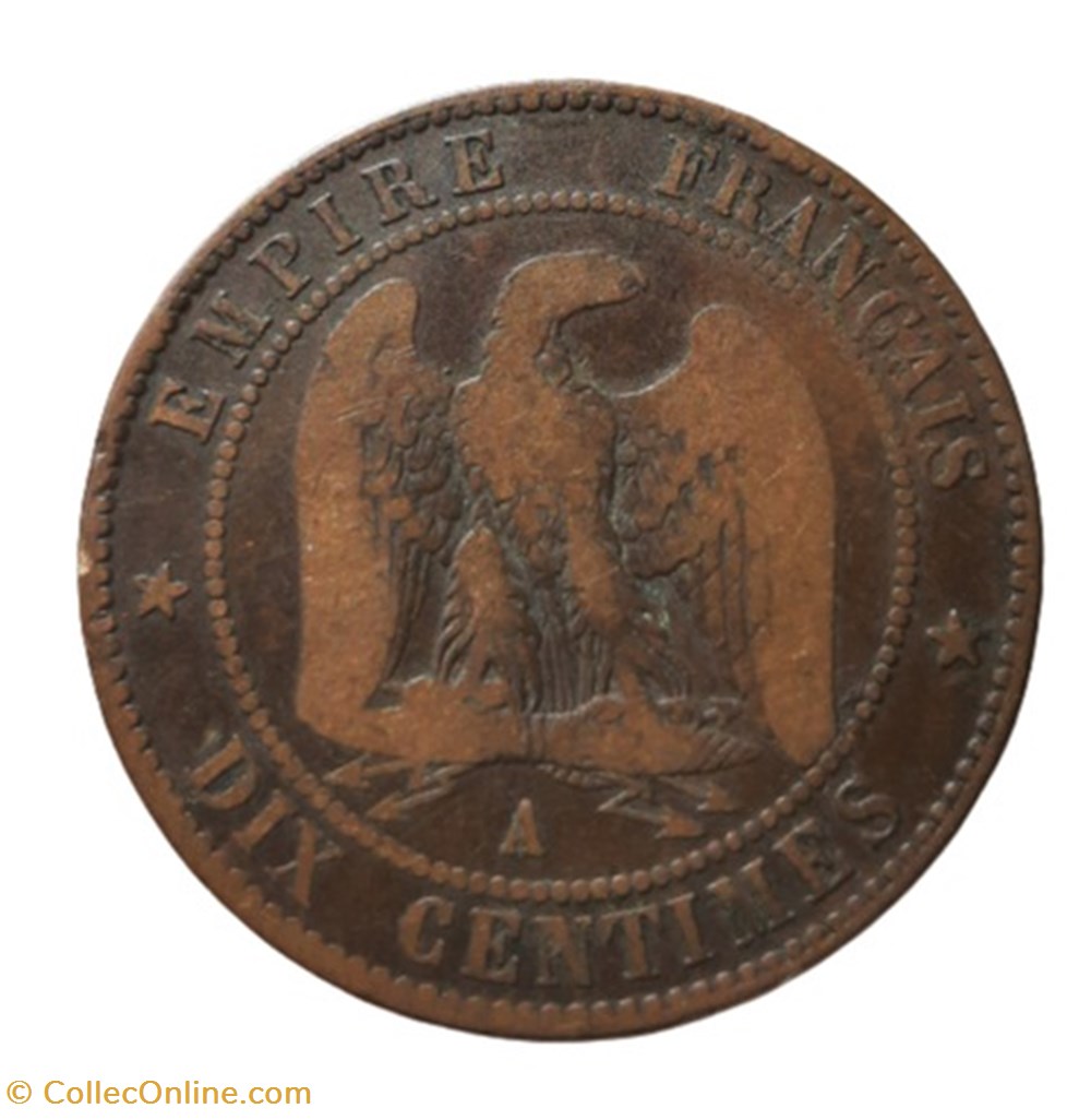 1857 A - 10 centimes monnaies monde france 1857 a 10 centimes