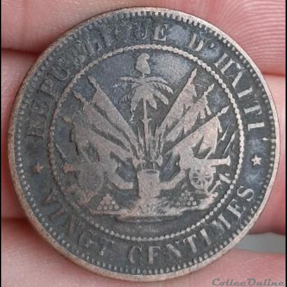 Haïti - 20 centimes 1863 monnaie monde haiti 20 centimes 1863