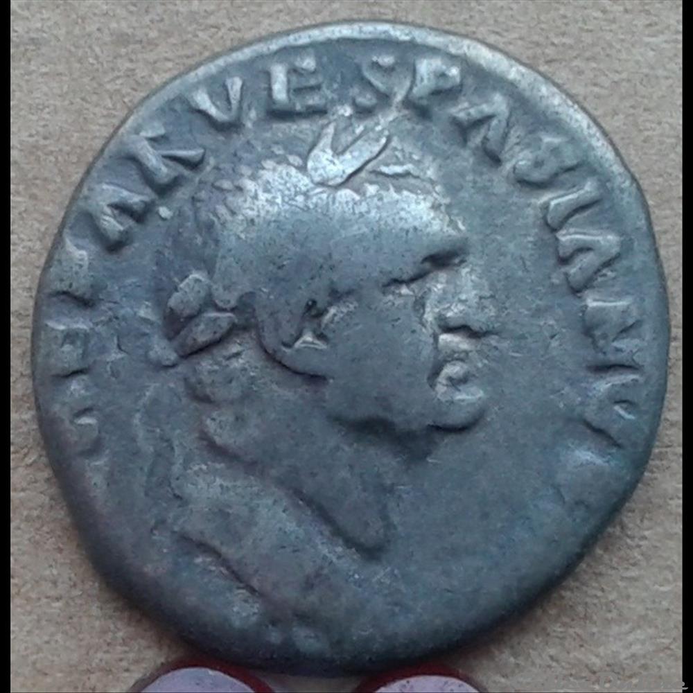 Vespasien - denier - cositer tr pot monnaie antique romaine vespasien denier cositer tr pot
