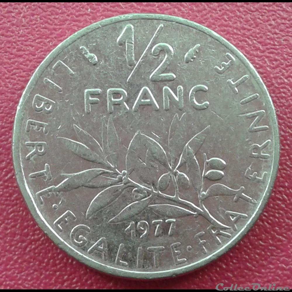 1977 - 50 centimes monnaies monde france 1977 50 centimes