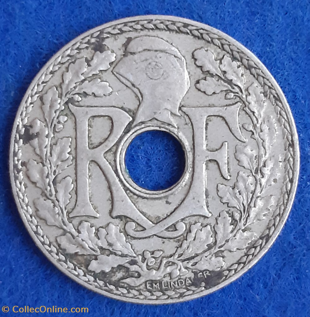 1935 - 10 centimes - petit trou monnaies monde france 1935 10 centimes petit trou