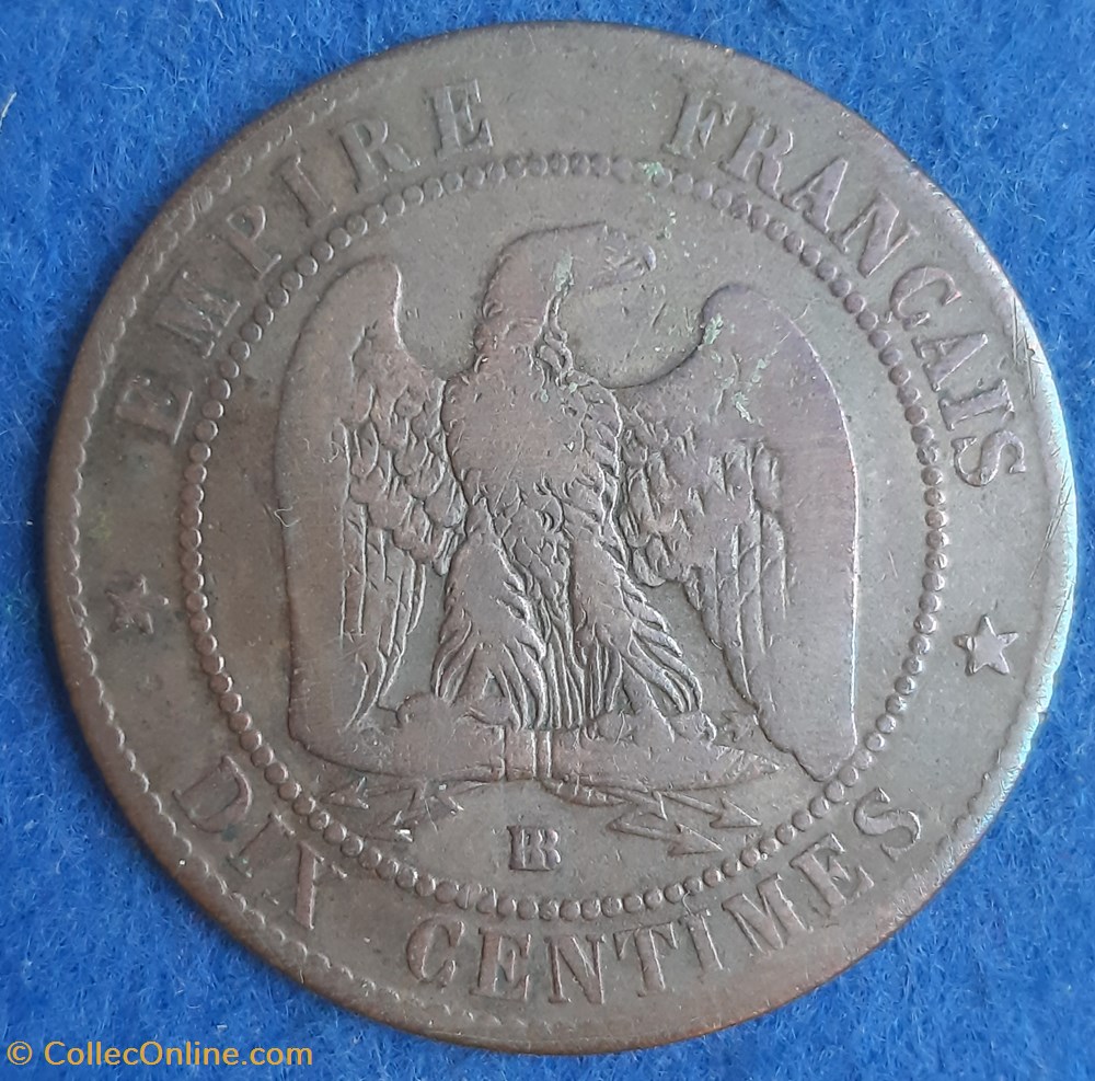1855 BB - 10 centimes monnaies monde france 1855 bb 10 centimes
