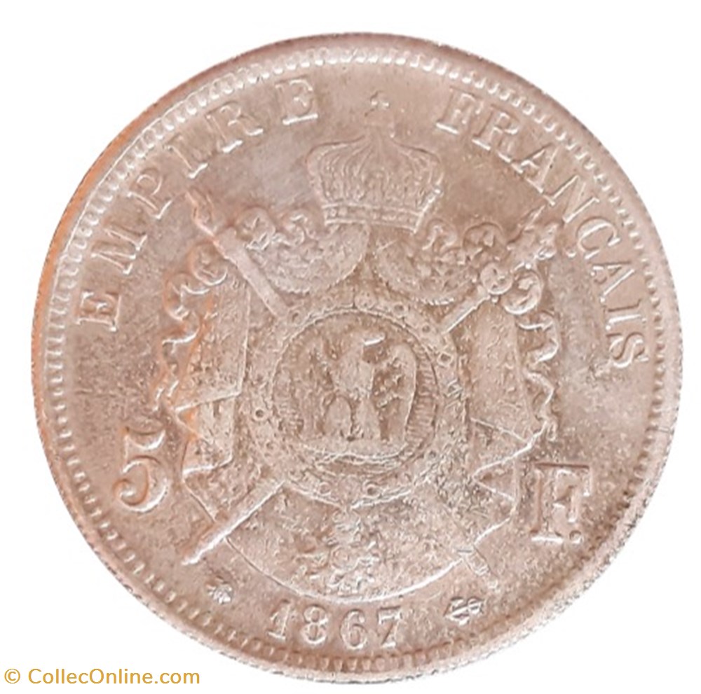1867 BB - 5 francs - FAUX monnaies monde france 1867 bb 5 francs faux