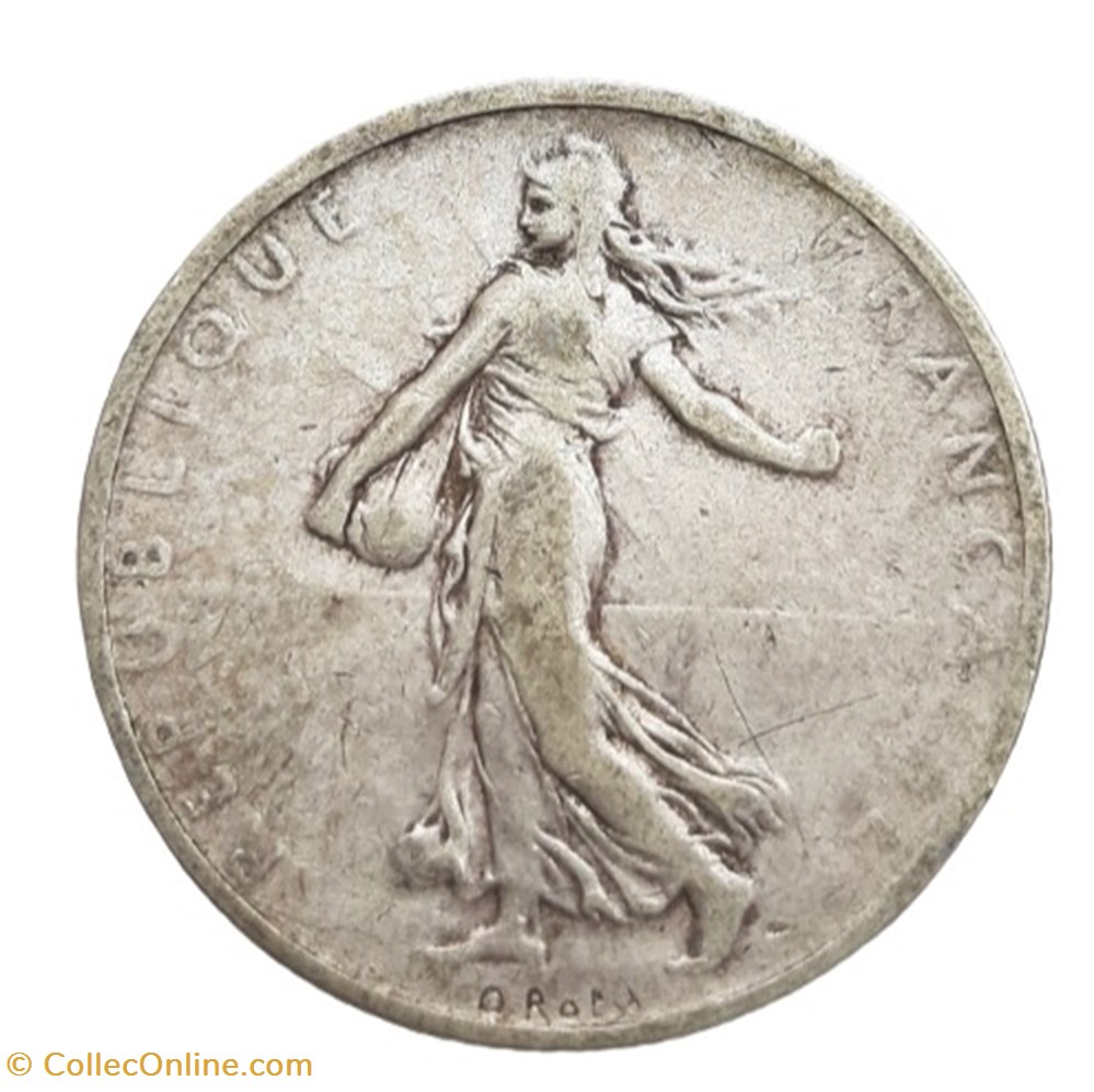 1904 - 2 francs monnaies monde france 1904 2 francs