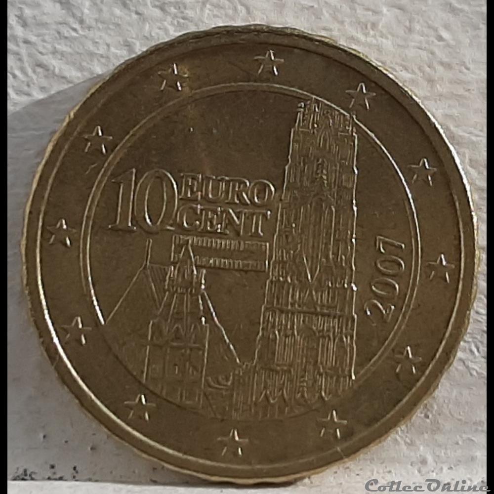 Autriche - 2007 - 10 cents monnaie euro autriche 2007 10 cents