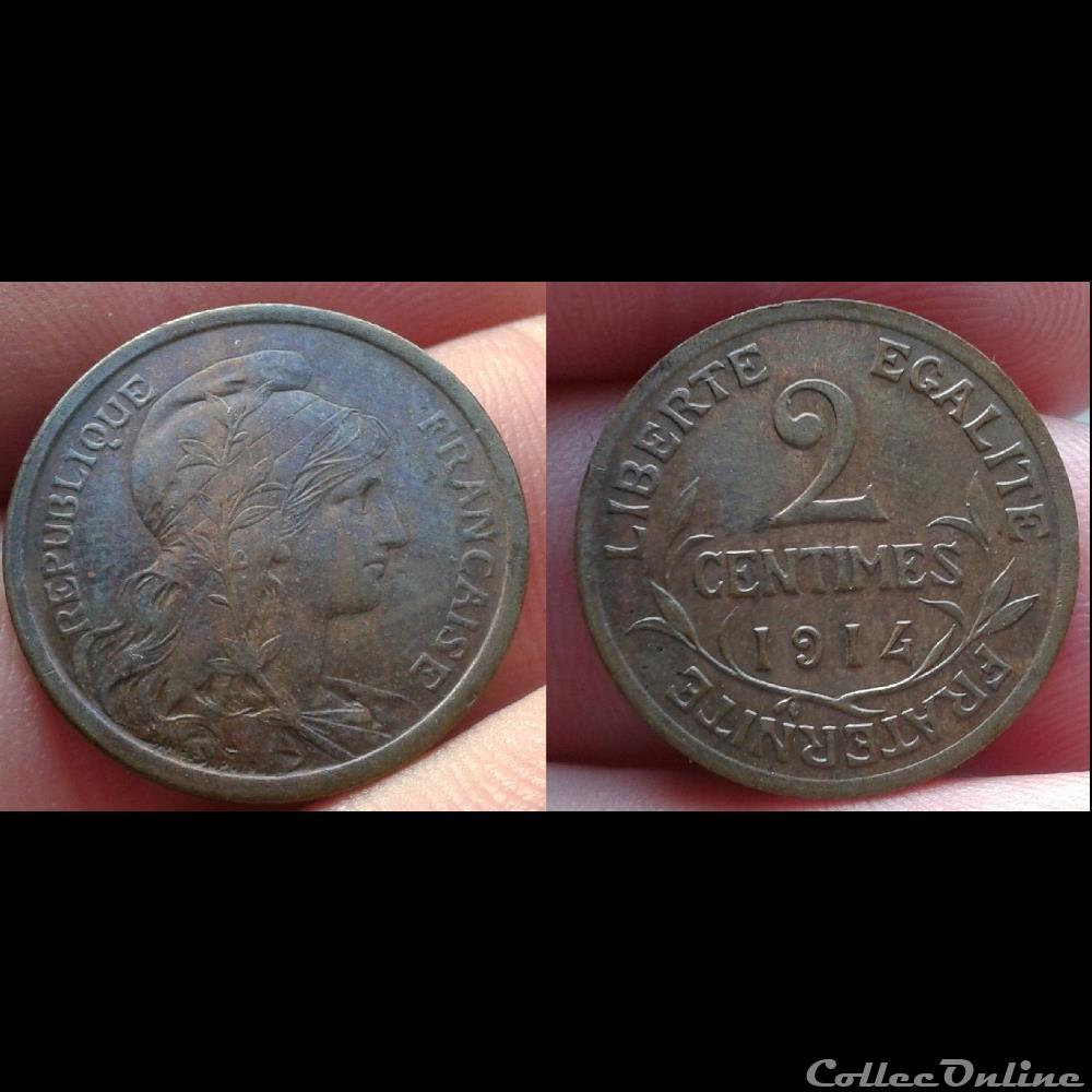 1914 - 2 centimes monnaies france a modernes 1914 2 centimes