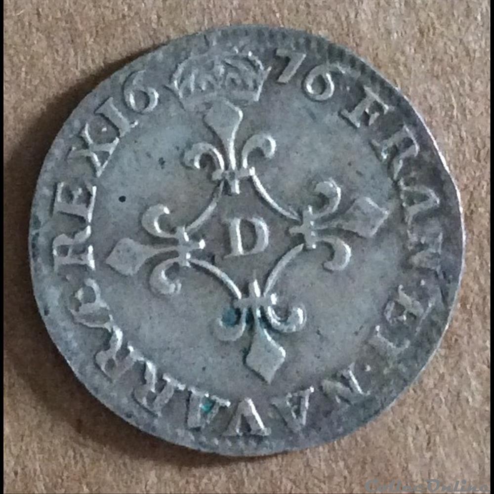 1676 D - 4 sols aux traitans - Louis XIV monnaies france royales 1676 d 4 sols aux traitans louis xiv