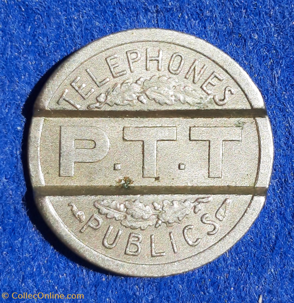 Jeton PTT 1937 monnaies paranumismatique jetons poids jeton ptt 1937