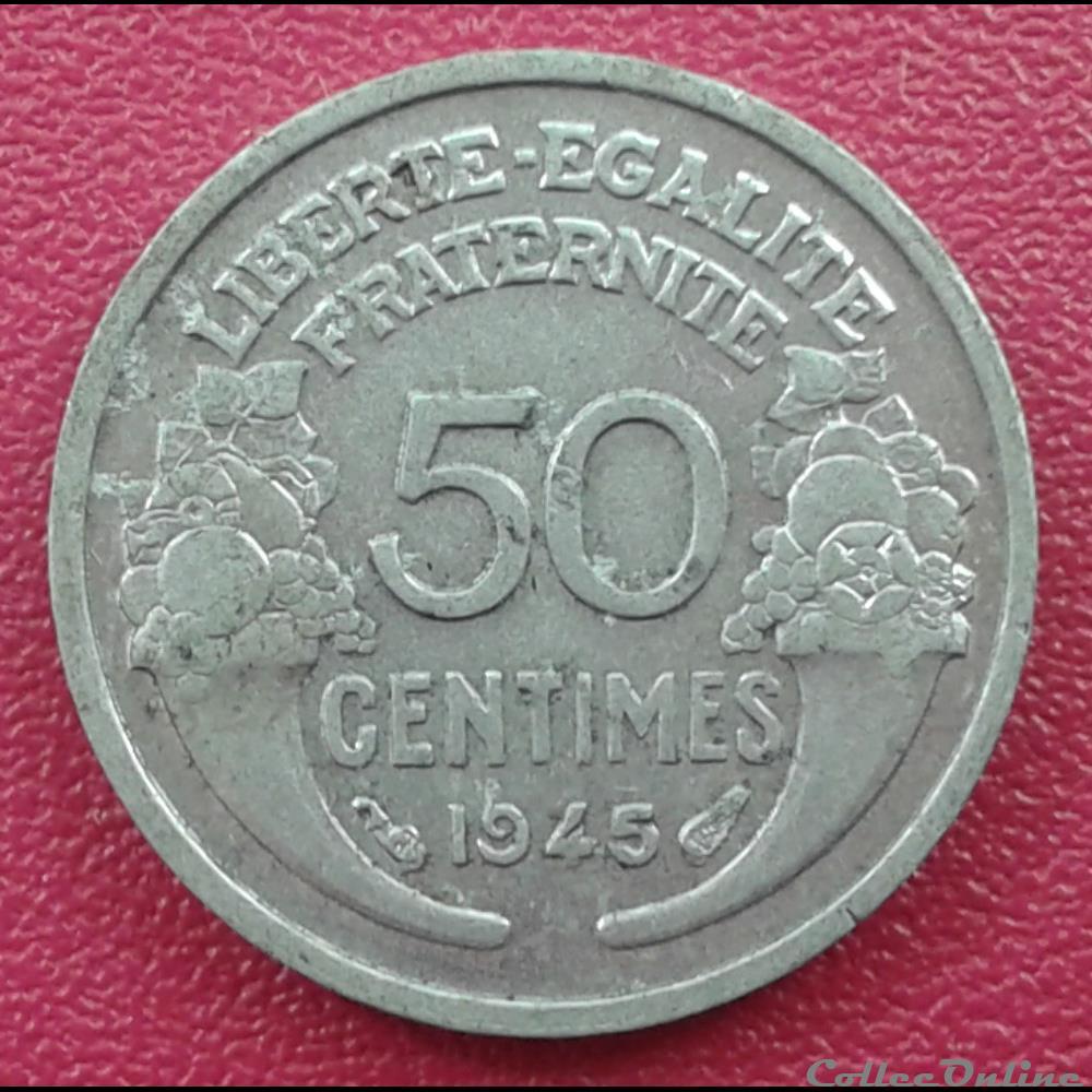 1945 - 50 centimes monnaies monde france 1945 50 centimes
