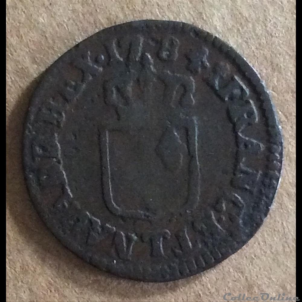 1784 T - Liard à l'écu - Louis XVI monnaies france royales 1784 t liard a ecu louis xvi