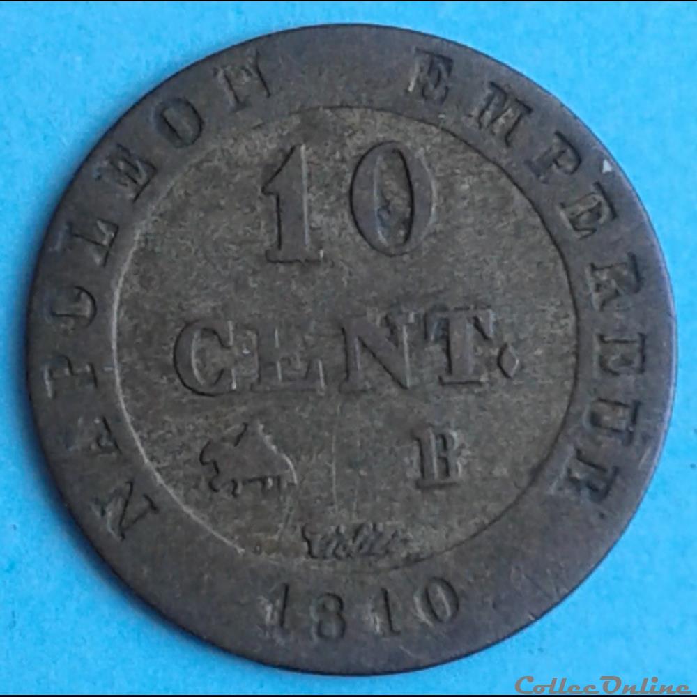 1810 - Napoléon Ier - 10 centimes monnaies europe medievale france 1810 napoleon ier 10 centimes