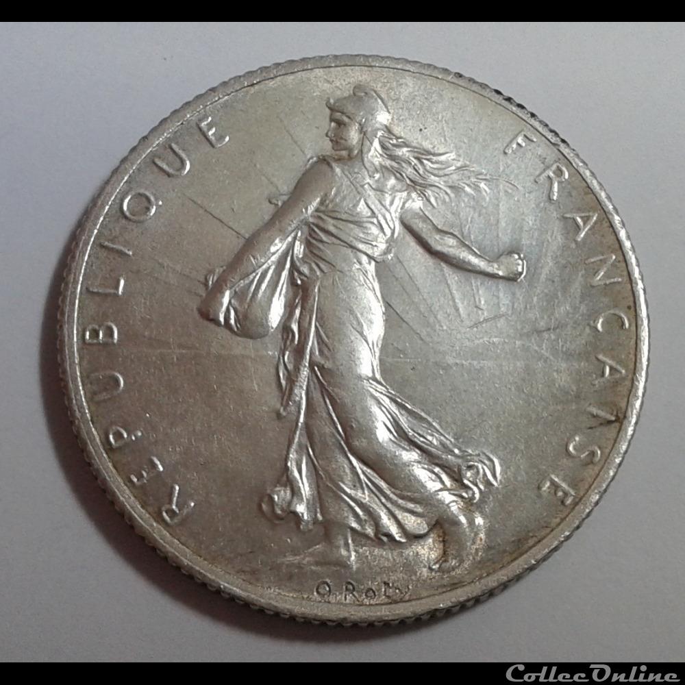 1916 - 2 francs monnaies monde france 1916 2 francs