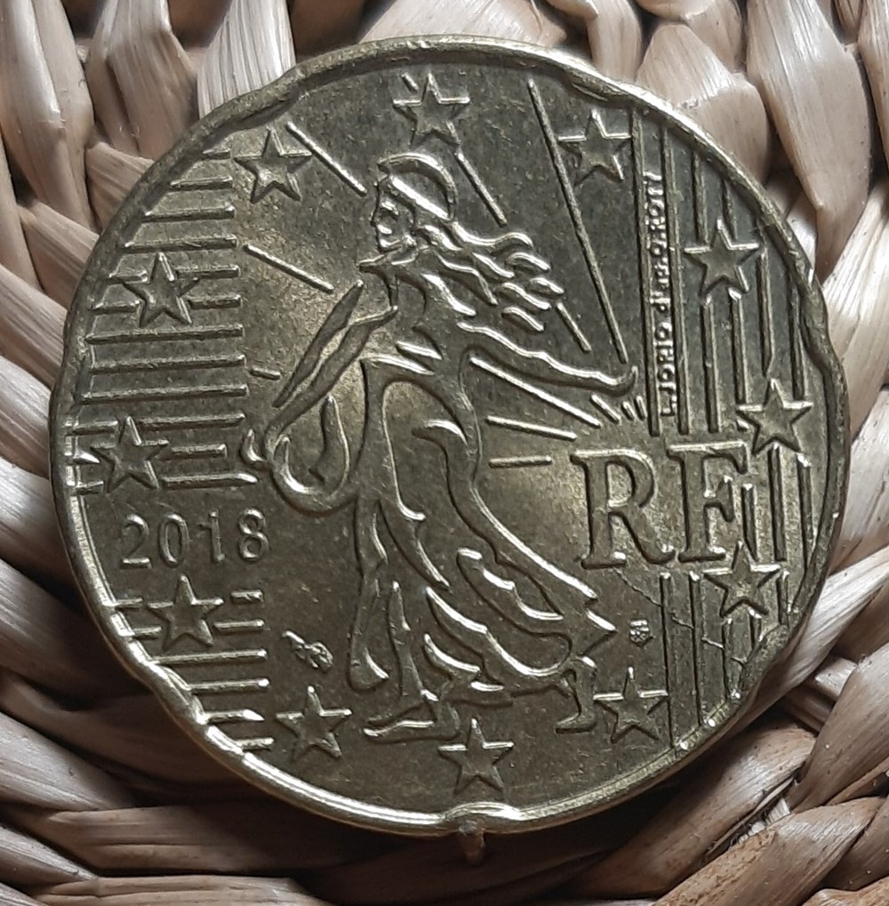 monnaies euros france 20 cents 2018