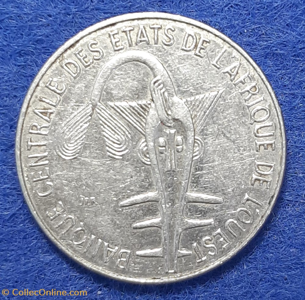 États Afrique de l'Ouest - 1 franc 1982 monnaies monde l etats afrique de ouest 1 franc 1982