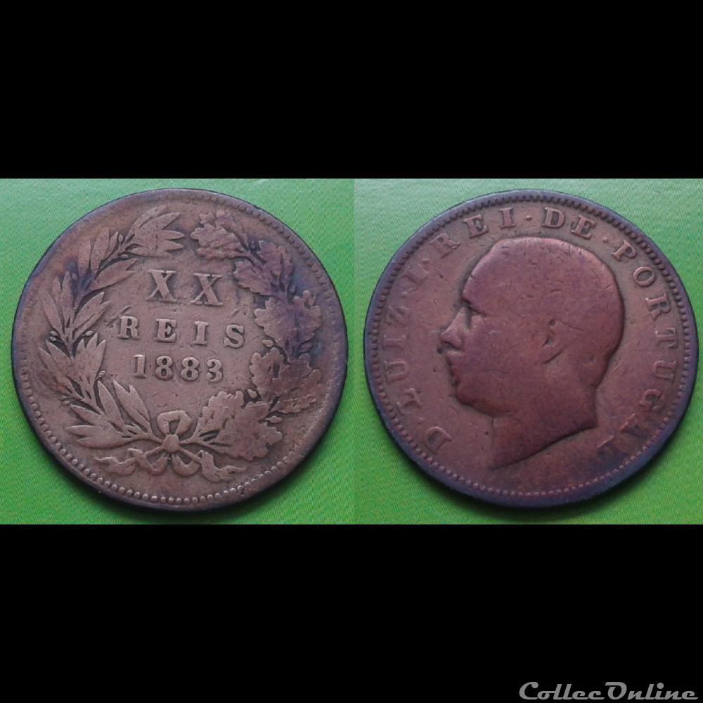 Portugal - XX reis 1883 monnaie monde portugal xx reis 1883
