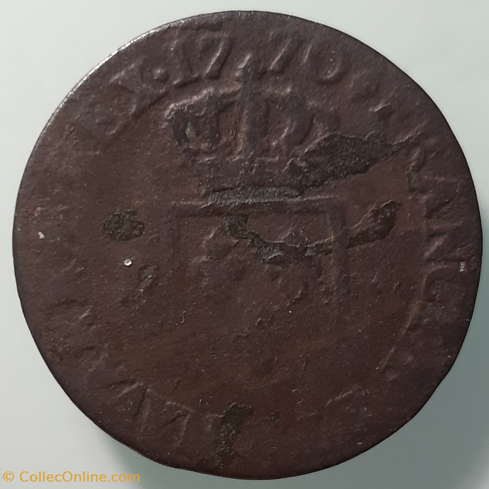 monnaies europe medievale a france royales 1770 w demi sol