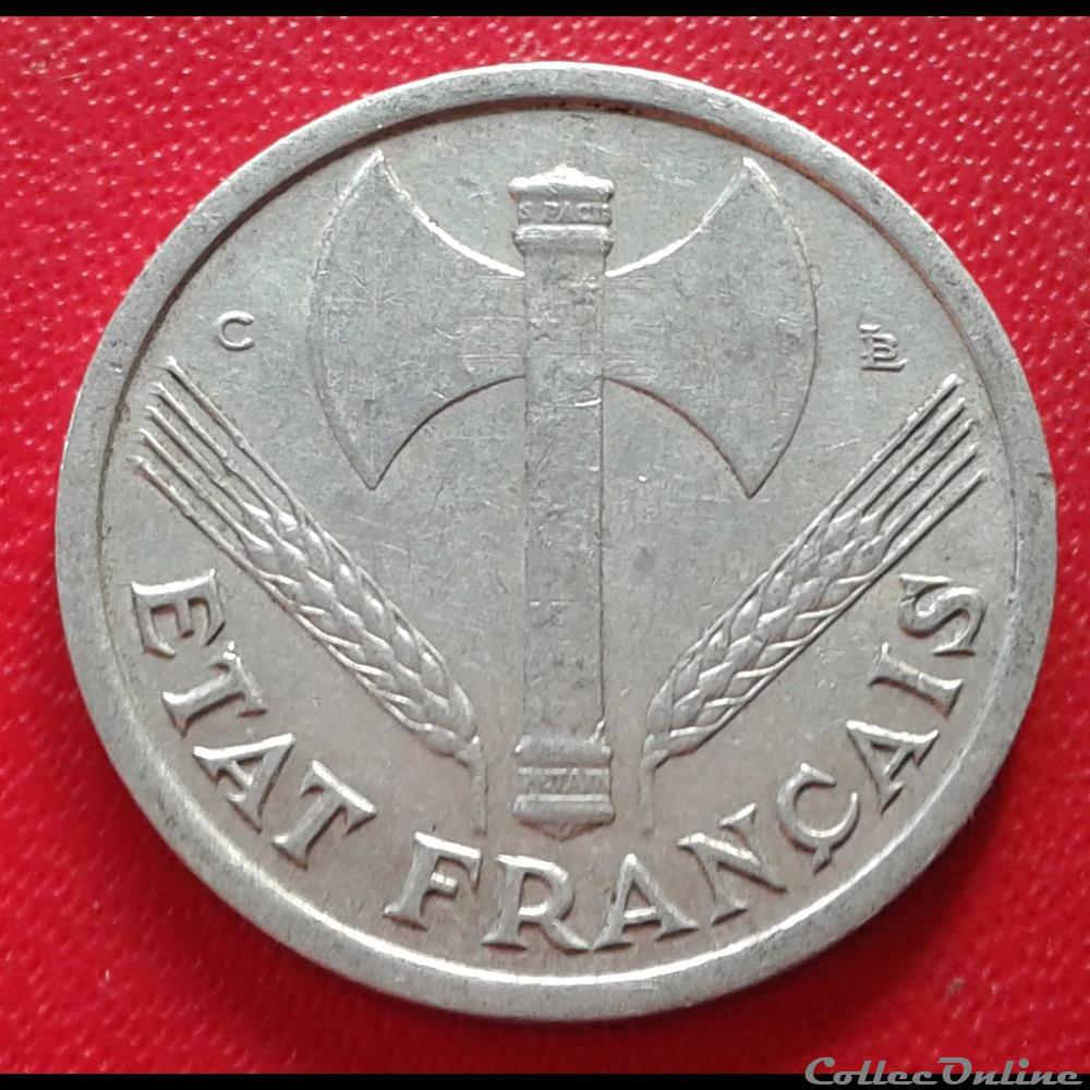 1944 C - 1 franc monnaies france modernes 1944 c 1 franc