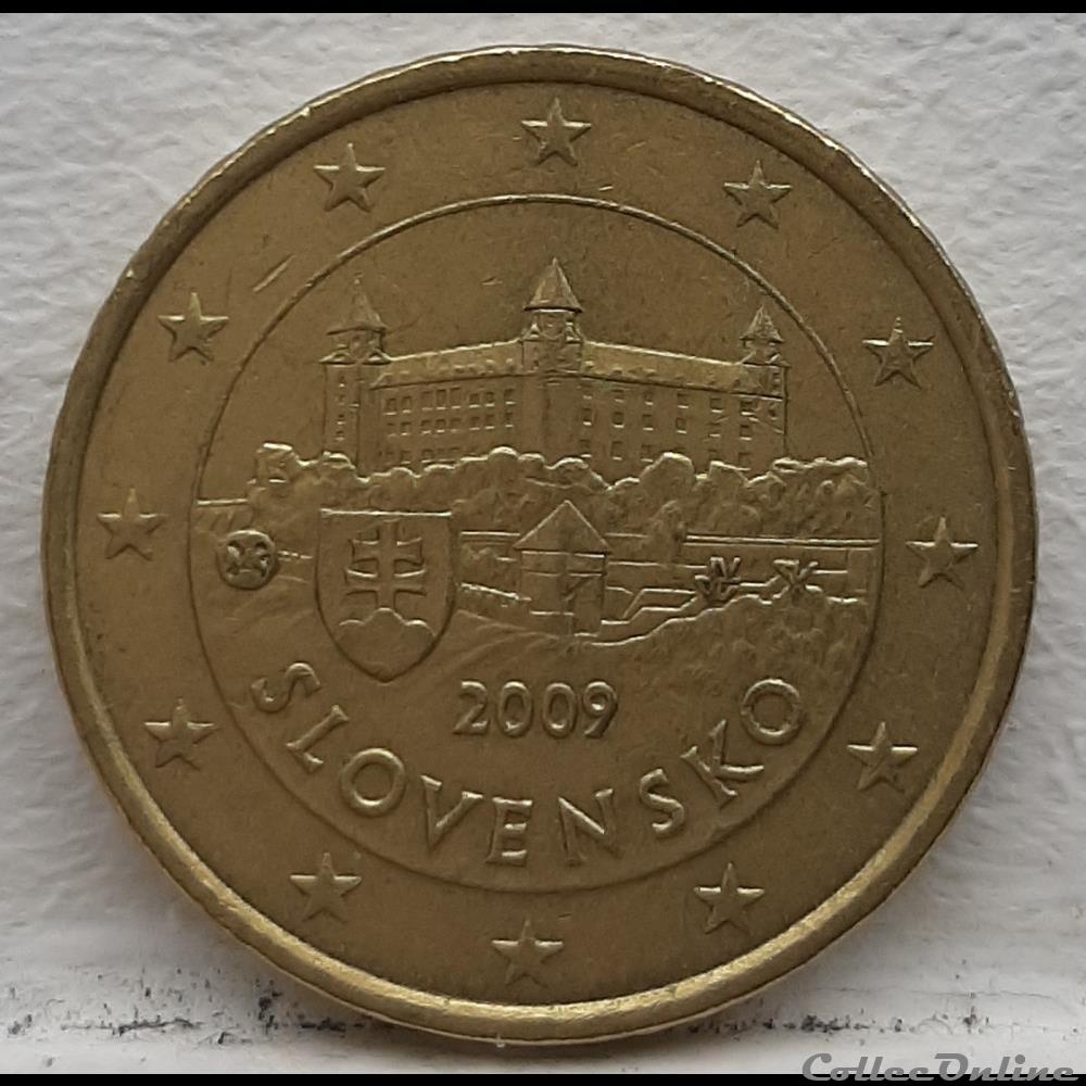 Slovaquie - 2009 - 50 cents monnaie euro slovaquie 2009 50 cents