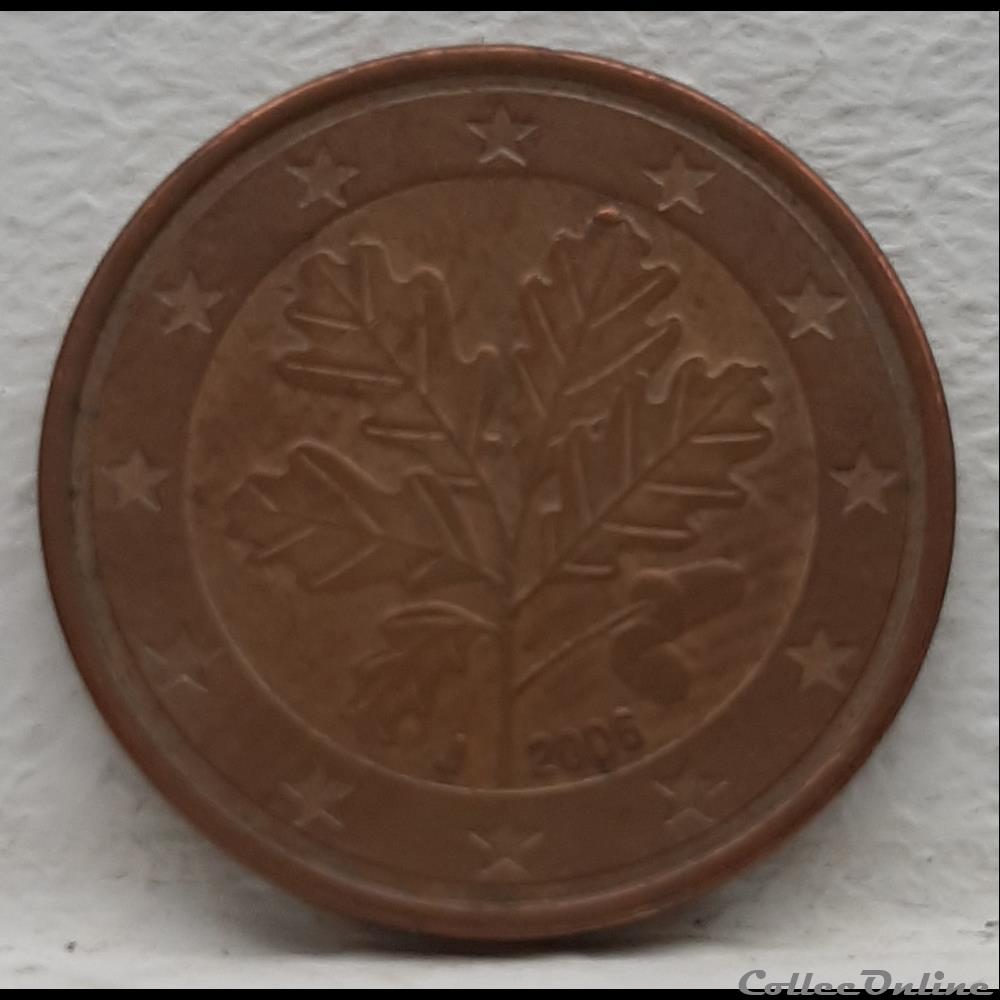 monnaie euro allemagne 2006 j 5 cents