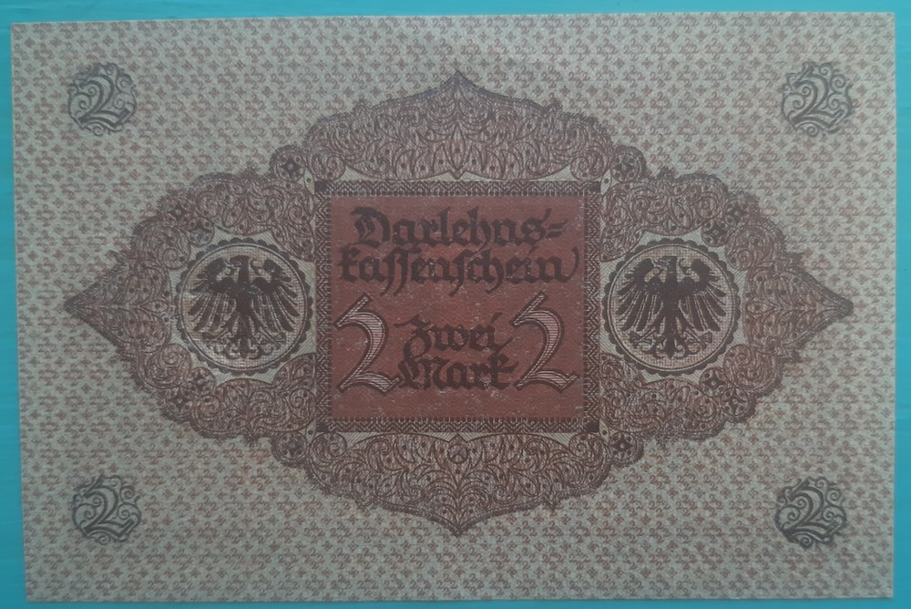 Allemagne - 2 mark 1920 billets europe allemagne 2 mark 1920