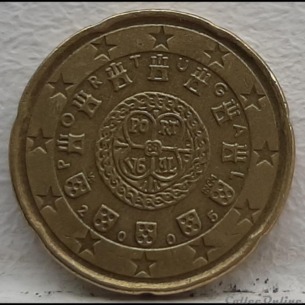 Portugal - 2005 - 20 cents monnaie euro portugal 2005 20 cents