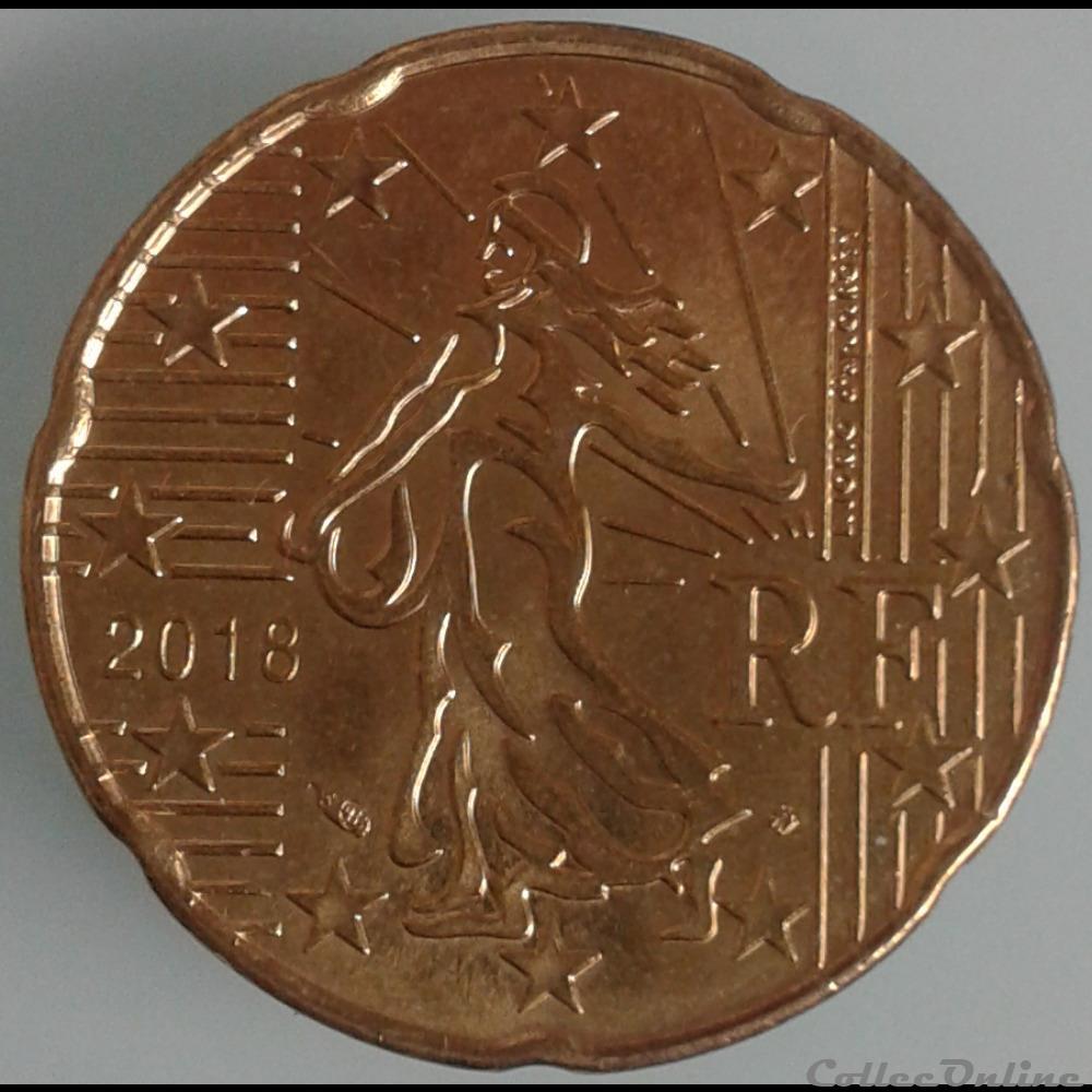 monnaie euro france 2018 20 centimes