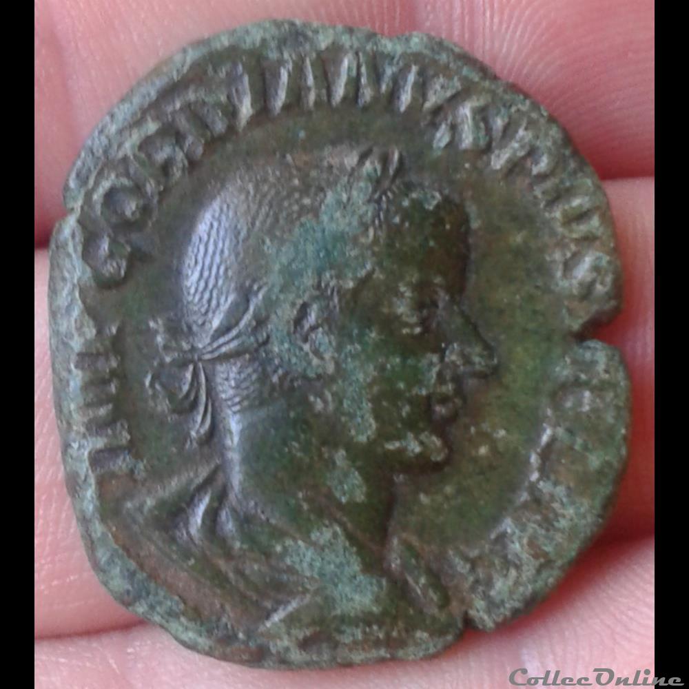 monnaies antiques av jc ap romaines republicaines imperiales 235 284 anarchie militaire gordien iii sesterce