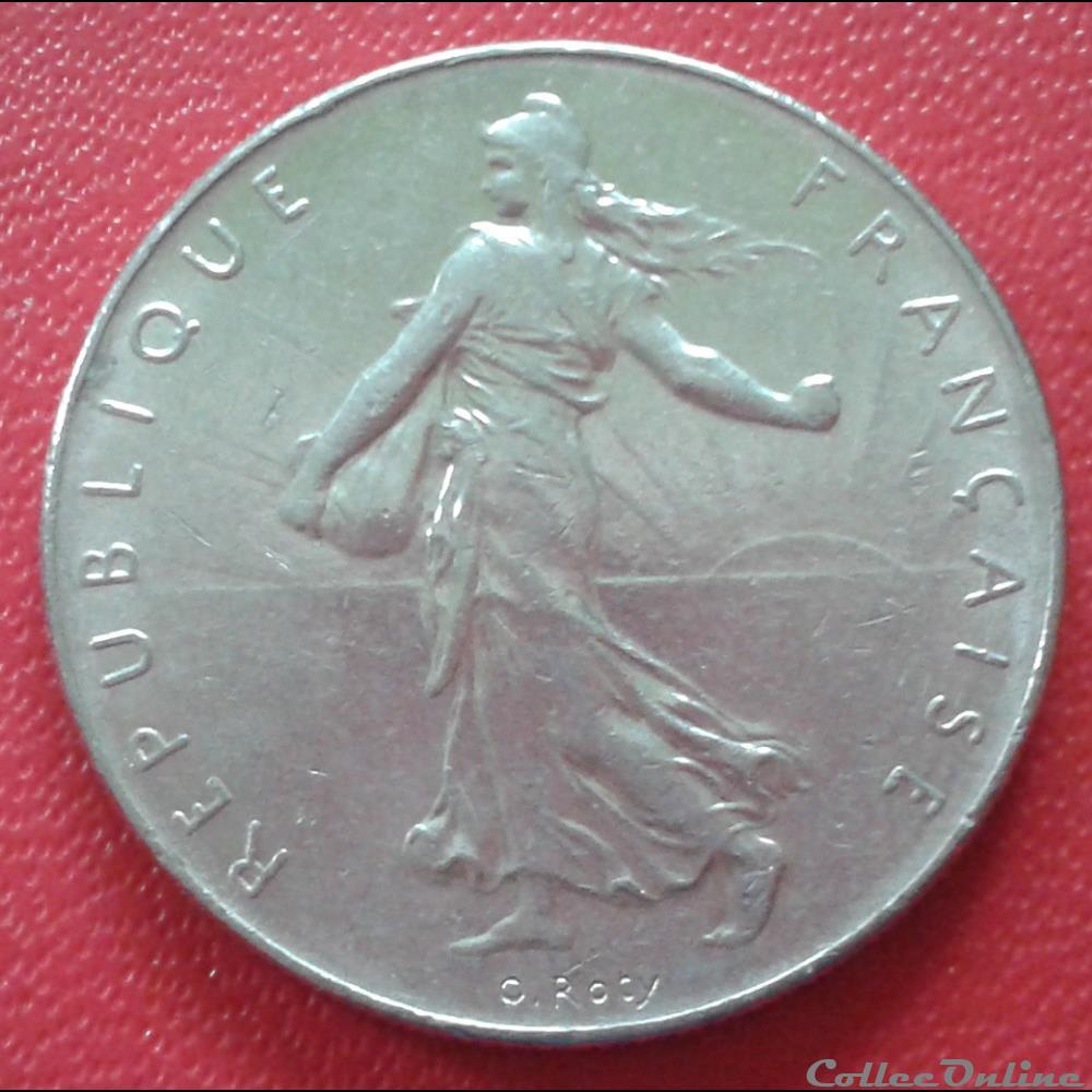 1974 - 1 franc monnaies france modernes 1974 1 franc