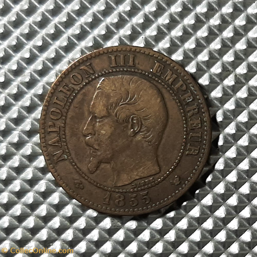 1855 W - 2 centimes monnaie france a moderne 1855 w 2 centimes