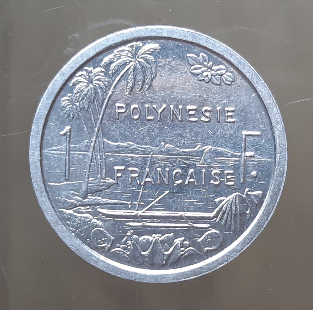Polynésie française – 1 franc 1987 monnaies colonies francaises polynesie francaise 1 franc 1987
