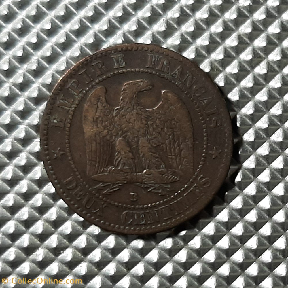 1855 B - 2 centimes - ancre monnaie france moderne 1855 b 2 centimes ancre